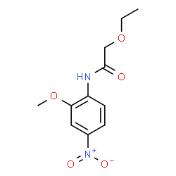 ChemSpider 2D Image | 2-Ethoxy-N-(2-methoxy-4-nitrophenyl)acetamide | C11H14N2O5