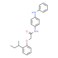 ChemSpider 2D Image | N-(4-Anilinophenyl)-2-(2-sec-butylphenoxy)acetamide | C24H26N2O2