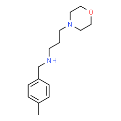 ChemSpider 2D Image | (4-Methyl-benzyl)-(3-morpholin-4-yl-propyl)-amine | C15H24N2O