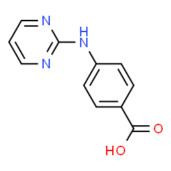 ChemSpider 2D Image | 4-(2-Pyrimidinylamino)benzoic acid | C11H9N3O2