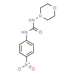 ChemSpider 2D Image | 1-(4-Morpholinyl)-3-(4-nitrophenyl)urea | C11H14N4O4