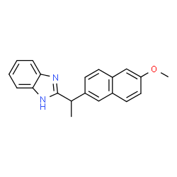 ChemSpider 2D Image | 2-[1-(6-Methoxy-2-naphthyl)ethyl]-1H-benzimidazole | C20H18N2O