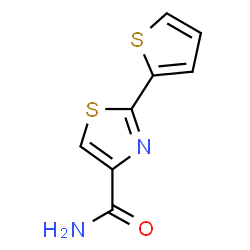 ChemSpider 2D Image | 2-(2-Thienyl)-1,3-thiazole-4-carboxamide | C8H6N2OS2
