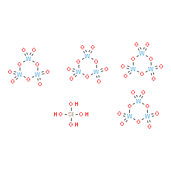 ChemSpider 2D Image | silicic acid; 2,4,6-trioxa-1$l^{6},3$l^{6},5$l^{6}-tritungstacyclohexane 1,1,3,3,5,5-hexaoxide | H4O40SiW12