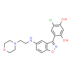 ChemSpider 2D Image | benzisoxazole hsp90 inhibitor | C19H20ClN3O4