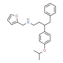 ChemSpider 2D Image | N-(2-Furylmethyl)-3-(4-isopropoxyphenyl)-4-phenyl-1-butanamine | C24H29NO2