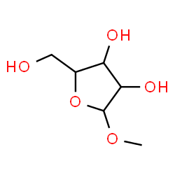 ChemSpider 2D Image | Methyl pentofuranoside | C6H12O5