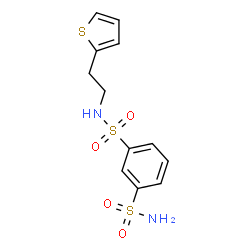 ChemSpider 2D Image | N-[2-(2-Thienyl)ethyl]-1,3-benzenedisulfonamide | C12H14N2O4S3