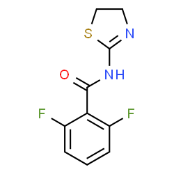 ChemSpider 2D Image | N-(4,5-Dihydro-1,3-thiazol-2-yl)-2,6-difluorobenzamide | C10H8F2N2OS