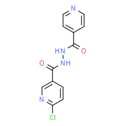ChemSpider 2D Image | 6-Chloro-N'-isonicotinoylnicotinohydrazide | C12H9ClN4O2