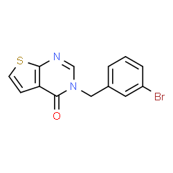 ChemSpider 2D Image | 3-(3-Bromobenzyl)thieno[2,3-d]pyrimidin-4(3H)-one | C13H9BrN2OS