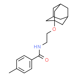 ChemSpider 2D Image | N-[2-(Adamantan-1-yloxy)ethyl]-4-methylbenzamide | C20H27NO2