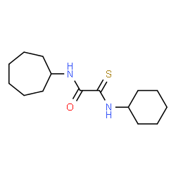 ChemSpider 2D Image | N-Cycloheptyl-2-(cyclohexylamino)-2-thioxoacetamide | C15H26N2OS