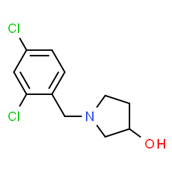 ChemSpider 2D Image | 1-(2,4-Dichlorobenzyl)-3-pyrrolidinol | C11H13Cl2NO