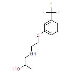 ChemSpider 2D Image | 1-({2-[3-(Trifluoromethyl)phenoxy]ethyl}amino)-2-propanol | C12H16F3NO2