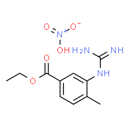 ChemSpider 2D Image | Ethyl 3-guanidino-4-methylbenzoate nitrate | C11H16N4O5