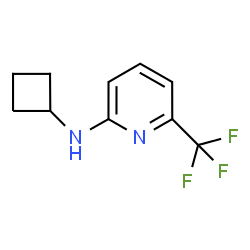 ChemSpider 2D Image | Cyclobutyl-(6-trifluoromethyl-pyridin-2-yl)-amine | C10H11F3N2