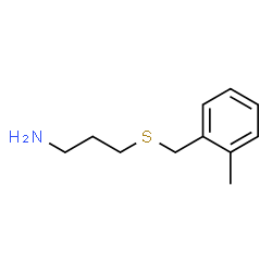 ChemSpider 2D Image | 3-[(2-Methylbenzyl)sulfanyl]-1-propanamine | C11H17NS
