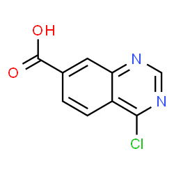 ChemSpider 2D Image | 4-Chloro-7-quinazolinecarboxylic acid | C9H5ClN2O2