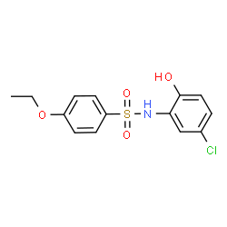 ChemSpider 2D Image | N-(5-Chloro-2-hydroxyphenyl)-4-ethoxybenzenesulfonamide | C14H14ClNO4S