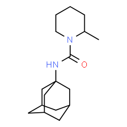 ChemSpider 2D Image | N-(Adamantan-1-yl)-2-methyl-1-piperidinecarboxamide | C17H28N2O