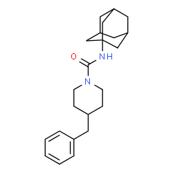 ChemSpider 2D Image | N-(Adamantan-1-yl)-4-benzyl-1-piperidinecarboxamide | C23H32N2O