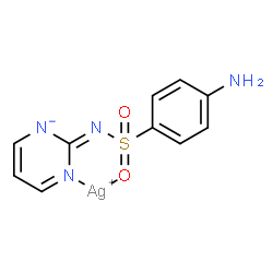 ChemSpider 2D Image | [4-Amino-N-(2(1H)-pyrimidinylidene-kappaN~3~)benzenesulfonamidato-kappaO]silver | C10H9AgN4O2S