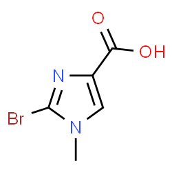 ChemSpider 2D Image | 2-Bromo-1-methyl-1H-imidazole-4-carboxylic acid | C5H5BrN2O2