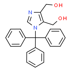 ChemSpider 2D Image | (1-Trityl-1H-imidazole-4,5-diyl)dimethanol | C24H22N2O2
