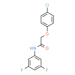 ChemSpider 2D Image | 2-(4-Chlorophenoxy)-N-(3,5-difluorophenyl)acetamide | C14H10ClF2NO2