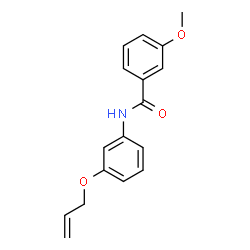 ChemSpider 2D Image | N-[3-(Allyloxy)phenyl]-3-methoxybenzamide | C17H17NO3