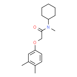 ChemSpider 2D Image | N-Cyclohexyl-2-(3,4-dimethylphenoxy)-N-methylacetamide | C17H25NO2
