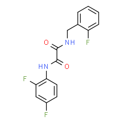 ChemSpider 2D Image | N-(2,4-Difluorophenyl)-N'-(2-fluorobenzyl)ethanediamide | C15H11F3N2O2