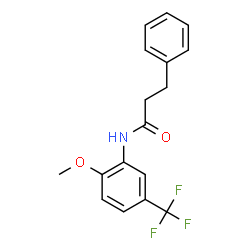 ChemSpider 2D Image | N-[2-Methoxy-5-(trifluoromethyl)phenyl]-3-phenylpropanamide | C17H16F3NO2