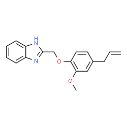 ChemSpider 2D Image | 2-(4-Allyl-2-methoxy-phenoxymethyl)-1H-benzoimidazole | C18H18N2O2