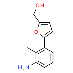 ChemSpider 2D Image | [5-(3-Amino-2-methylphenyl)-2-furyl]methanol | C12H13NO2
