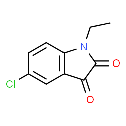 ChemSpider 2D Image | 5-Chloro-1-ethylindoline-2,3-dione | C10H8ClNO2