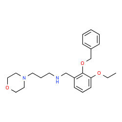ChemSpider 2D Image | N-[2-(Benzyloxy)-3-ethoxybenzyl]-3-(4-morpholinyl)-1-propanamine | C23H32N2O3