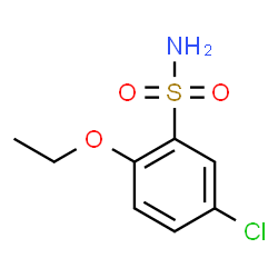 ChemSpider 2D Image | 5-Chloro-2-ethoxybenzenesulfonamide | C8H10ClNO3S