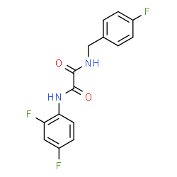 ChemSpider 2D Image | N-(2,4-Difluorophenyl)-N'-(4-fluorobenzyl)ethanediamide | C15H11F3N2O2
