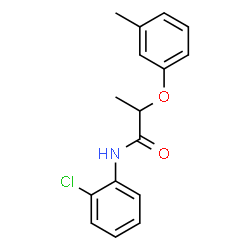 ChemSpider 2D Image | N-(2-Chlorophenyl)-2-(3-methylphenoxy)propanamide | C16H16ClNO2