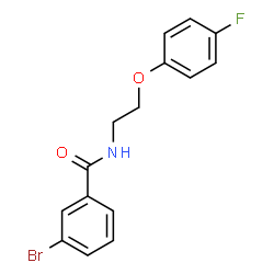 ChemSpider 2D Image | 3-Bromo-N-[2-(4-fluorophenoxy)ethyl]benzamide | C15H13BrFNO2