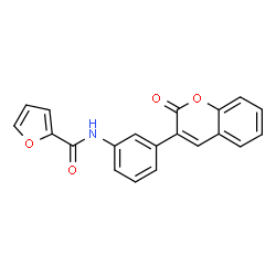 ChemSpider 2D Image | N-[3-(2-Oxo-2H-chromen-3-yl)phenyl]-2-furamide | C20H13NO4