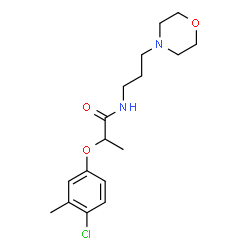ChemSpider 2D Image | 2-(4-Chloro-3-methylphenoxy)-N-[3-(4-morpholinyl)propyl]propanamide | C17H25ClN2O3