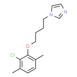 ChemSpider 2D Image | 1-[4-(2-Chloro-3,6-dimethylphenoxy)butyl]-1H-imidazole | C15H19ClN2O