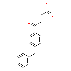 ChemSpider 2D Image | 4-(4-Benzylphenyl)-4-oxobutanoic acid | C17H16O3