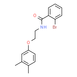 ChemSpider 2D Image | 2-Bromo-N-[2-(3,4-dimethylphenoxy)ethyl]benzamide | C17H18BrNO2
