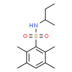 ChemSpider 2D Image | N-sec-Butyl-2,3,5,6-tetramethylbenzenesulfonamide | C14H23NO2S