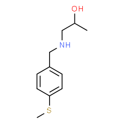 ChemSpider 2D Image | 1-{[4-(Methylsulfanyl)benzyl]amino}-2-propanol | C11H17NOS
