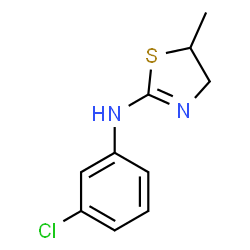 ChemSpider 2D Image | N-(3-Chlorophenyl)-5-methyl-4,5-dihydro-1,3-thiazol-2-amine | C10H11ClN2S